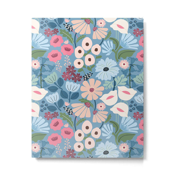 Meadow muse - heritage blue Metal Print Gallery Image 1