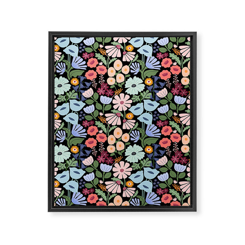 Meadow muse - night Framed Canvas Print Gallery Image 6