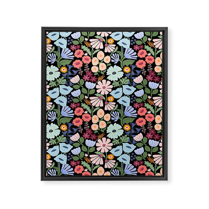 Meadow muse - night Framed Canvas Print Gallery Image 1