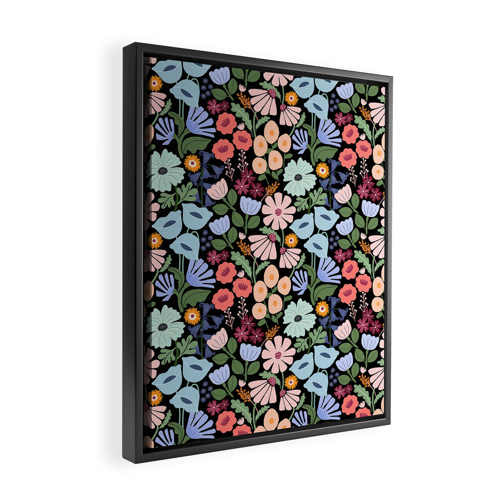 Meadow muse - night Framed Canvas Print Gallery Image 2