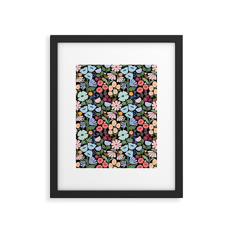 Meadow muse - night Framed Art Print Gallery Image 5