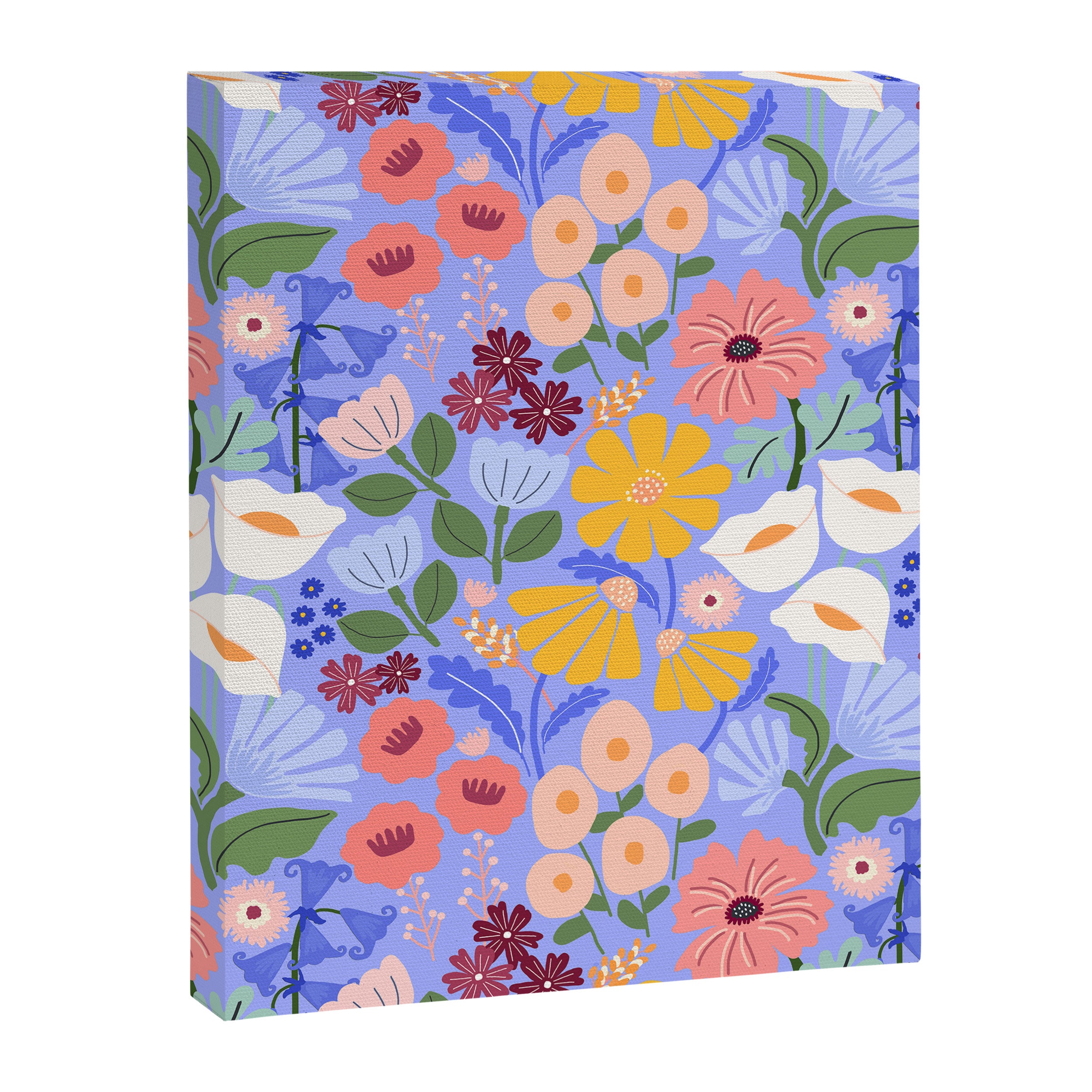 Meadow muse - periwinkle Canvas Print Gallery Image 6
