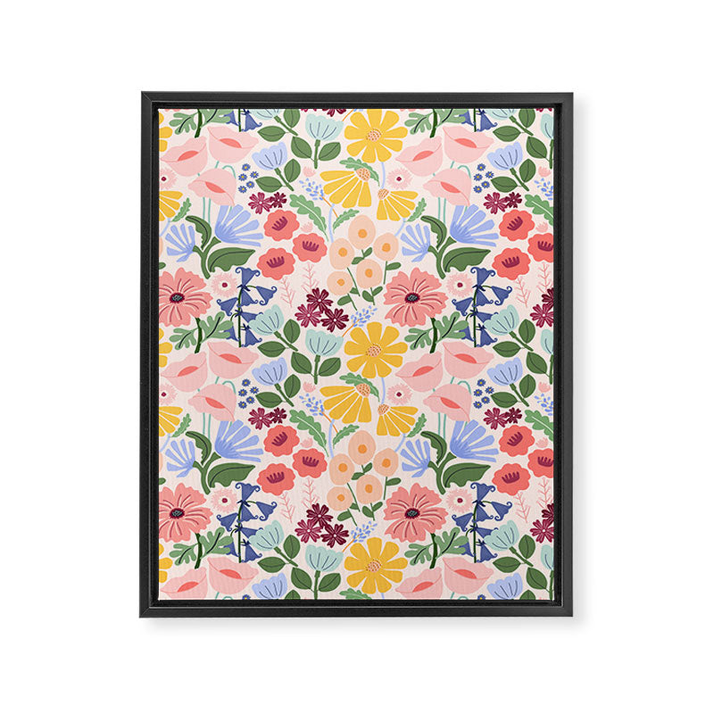 Meadow muse - pink Framed Canvas Print Gallery Image 8