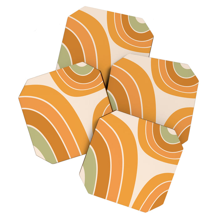 Mid Century Mod arcs Coaster Gallery Image 1