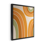Mid Century Mod arcs Framed Canvas Print Gallery Image 2