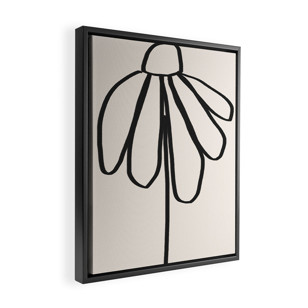 Minimal Flora #2 Framed Canvas Print Gallery Image 2