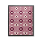 Modern quilt - berry Framed Canvas Print Gallery Image 6
