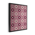 Modern quilt - berry Framed Canvas Print Gallery Image 2
