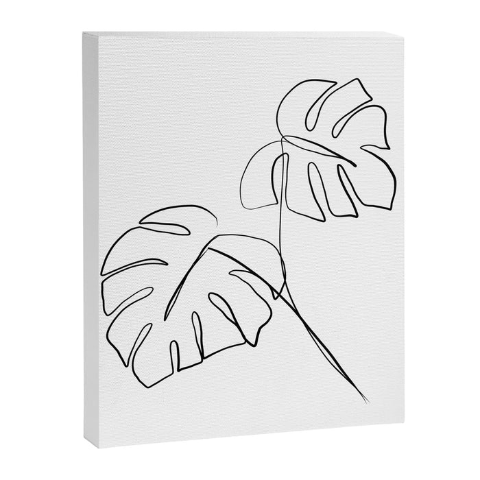Monstera minimal Canvas Print Gallery Image 1