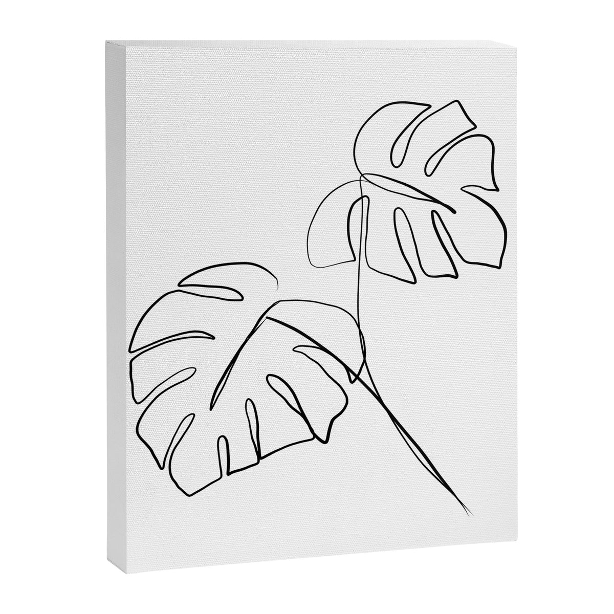 Monstera minimal Canvas Print Gallery Image 6