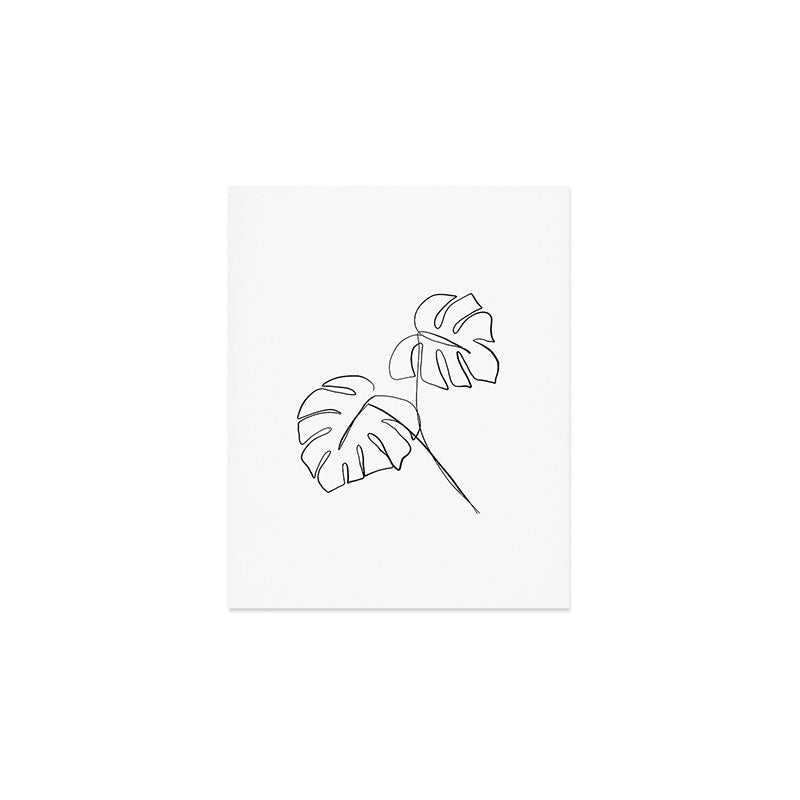 Monstera minimal Art Print Gallery Image 1