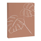 Monstera minimal - earth Canvas Print Gallery Image 8