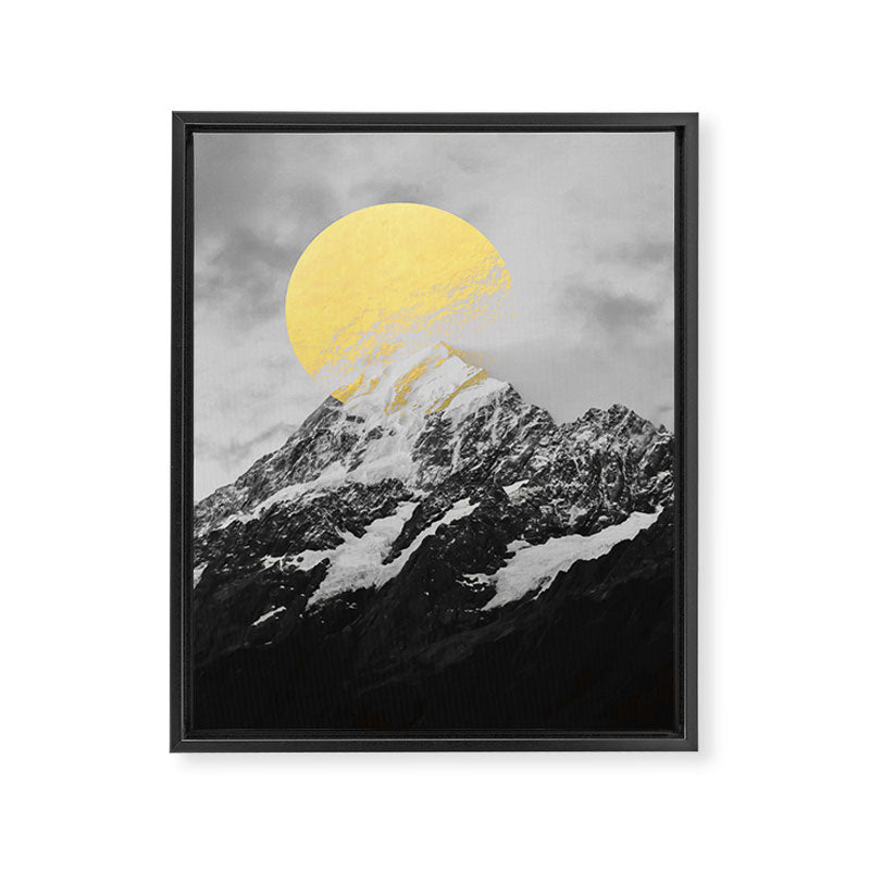 Moon dust mountains Framed Canvas Print Gallery Image 8