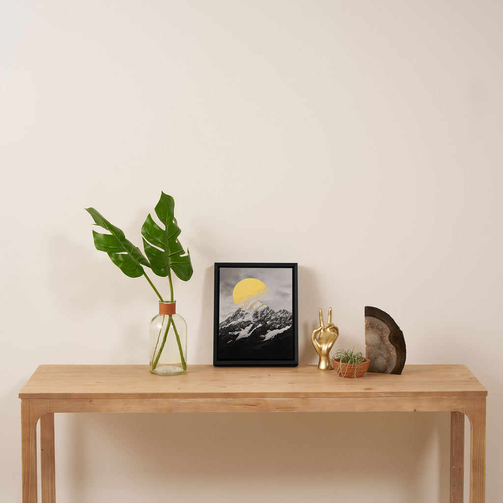 Moon dust mountains Framed Canvas Print Gallery Image 4