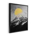 Moon dust mountains Framed Canvas Print Gallery Image 2