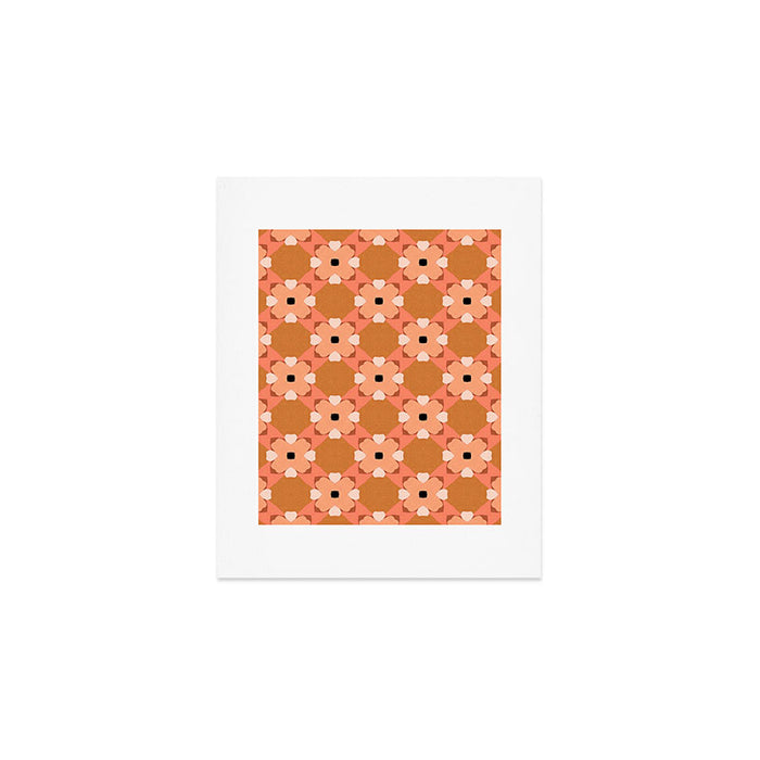 Moroccan floral rattan Art Print Gallery Image 1