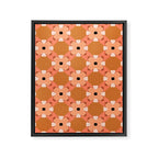 Moroccan floral rattan Framed Canvas Print Gallery Image 6