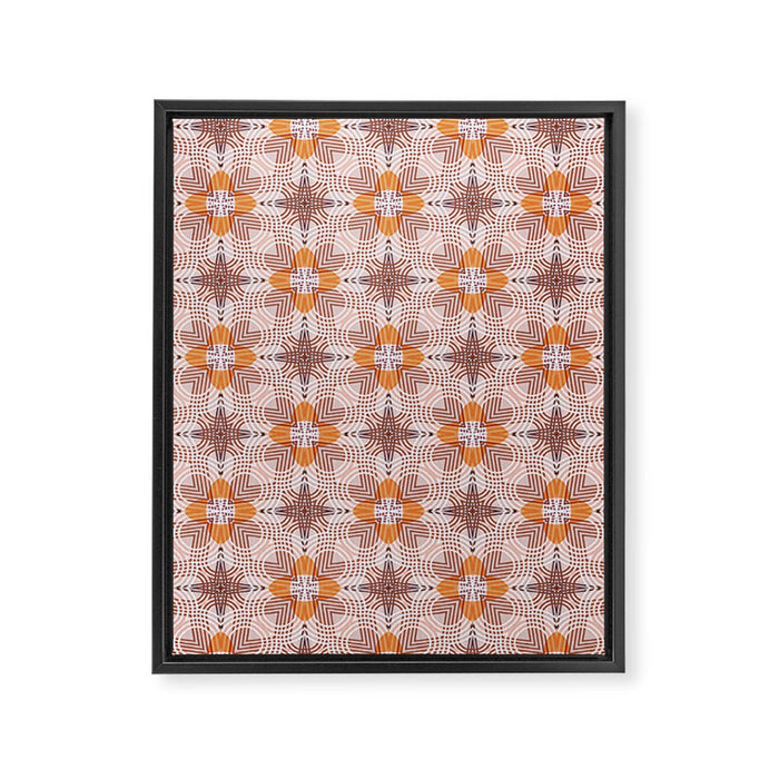 Moroccan flower baskets Framed Canvas Print Gallery Image 1