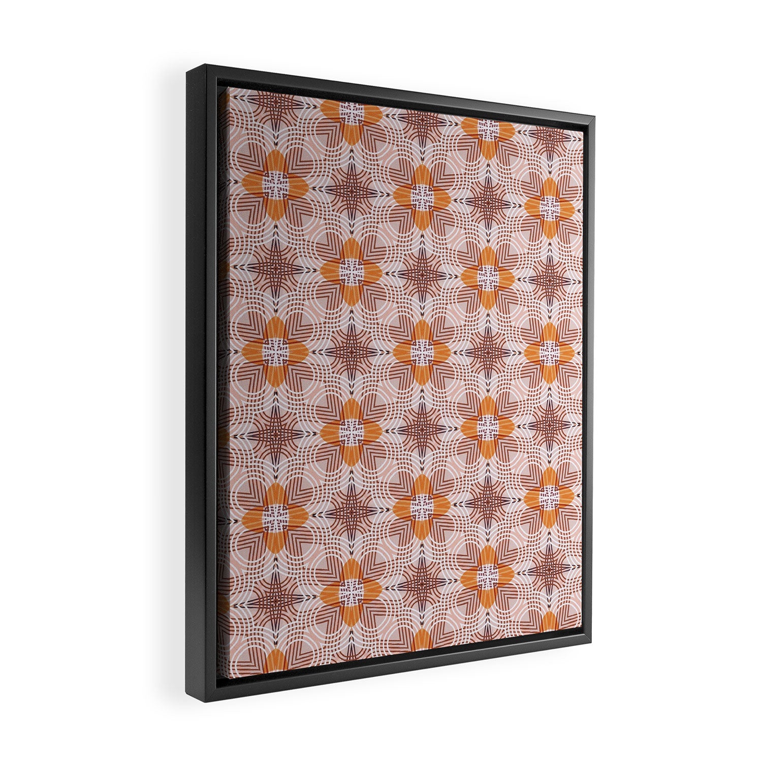 Moroccan flower baskets Framed Canvas Print Gallery Image 2