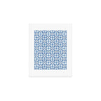 Moroccan patchwork tile - blue Art Print Gallery Image 1