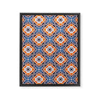 Moroccan tile - blue mosaic Framed Canvas Print Gallery Image 6