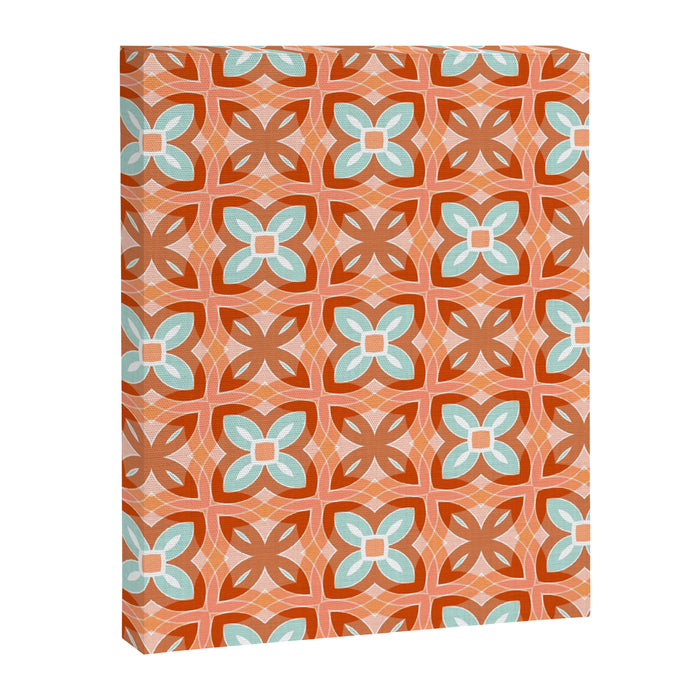 Moroccan tile - daisy chain Canvas Print Gallery Image 1