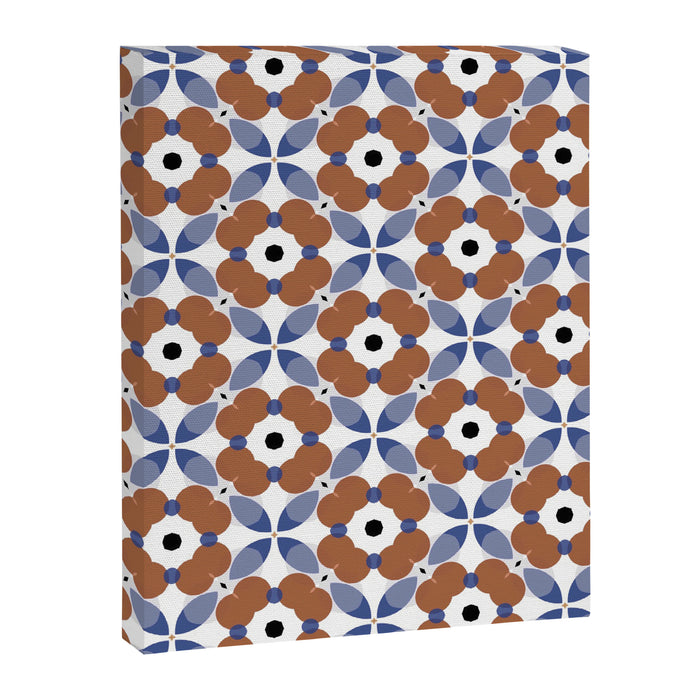 Moroccan Tile - poppy Canvas Print Gallery Image 1