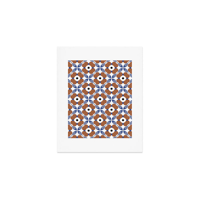 Moroccan Tile - poppy Art Print Gallery Image 1