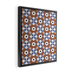 Moroccan Tile - poppy Framed Canvas Print Gallery Image 2