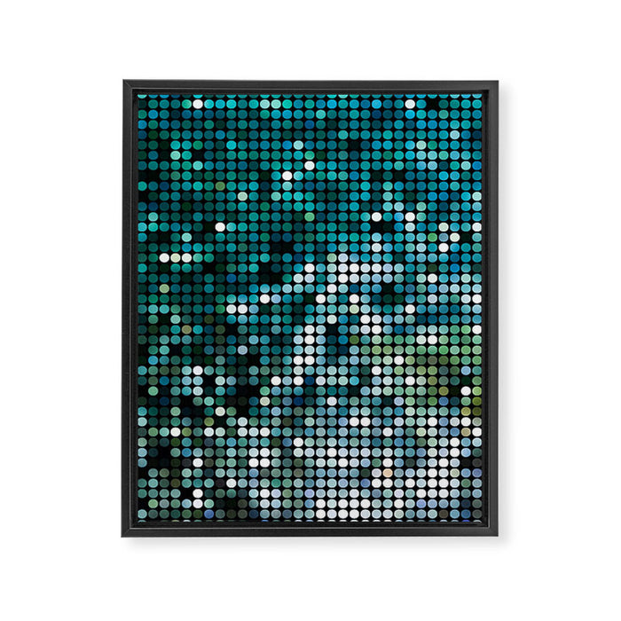 Mosaic ocean Framed Canvas Print Gallery Image 1