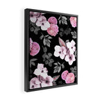 Night bloom - pink blush Framed Canvas Print Gallery Image 2