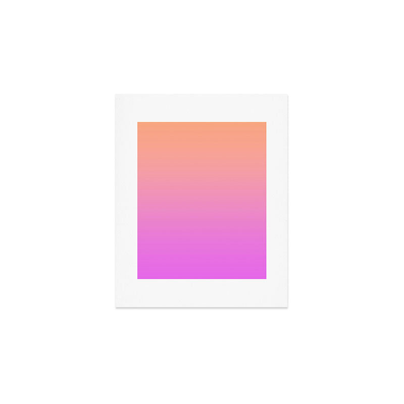 Ombre Sunset Art Print Gallery Image 1