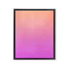 Ombre Sunset Framed Canvas Print Gallery Image 6