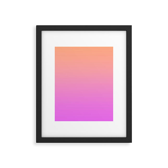 Ombre Sunset Framed Art Print Gallery Image 1