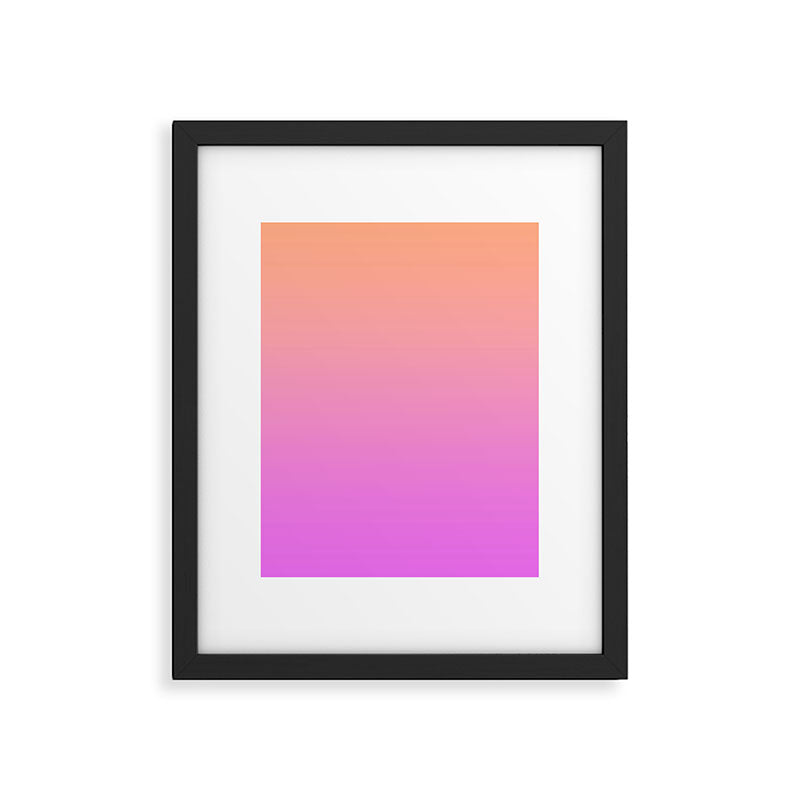 Ombre Sunset Framed Art Print Gallery Image 5
