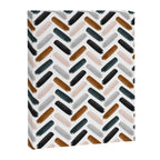 Painted herringbone - neutrals Canvas Print Gallery Image 6