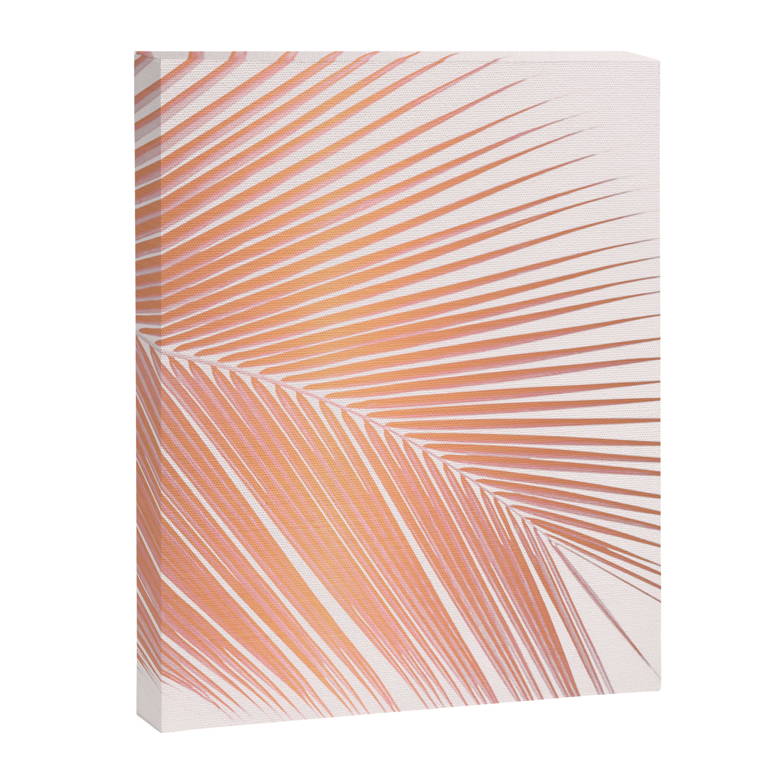 Palm leaf - copper pink Canvas Print Gallery Image 8