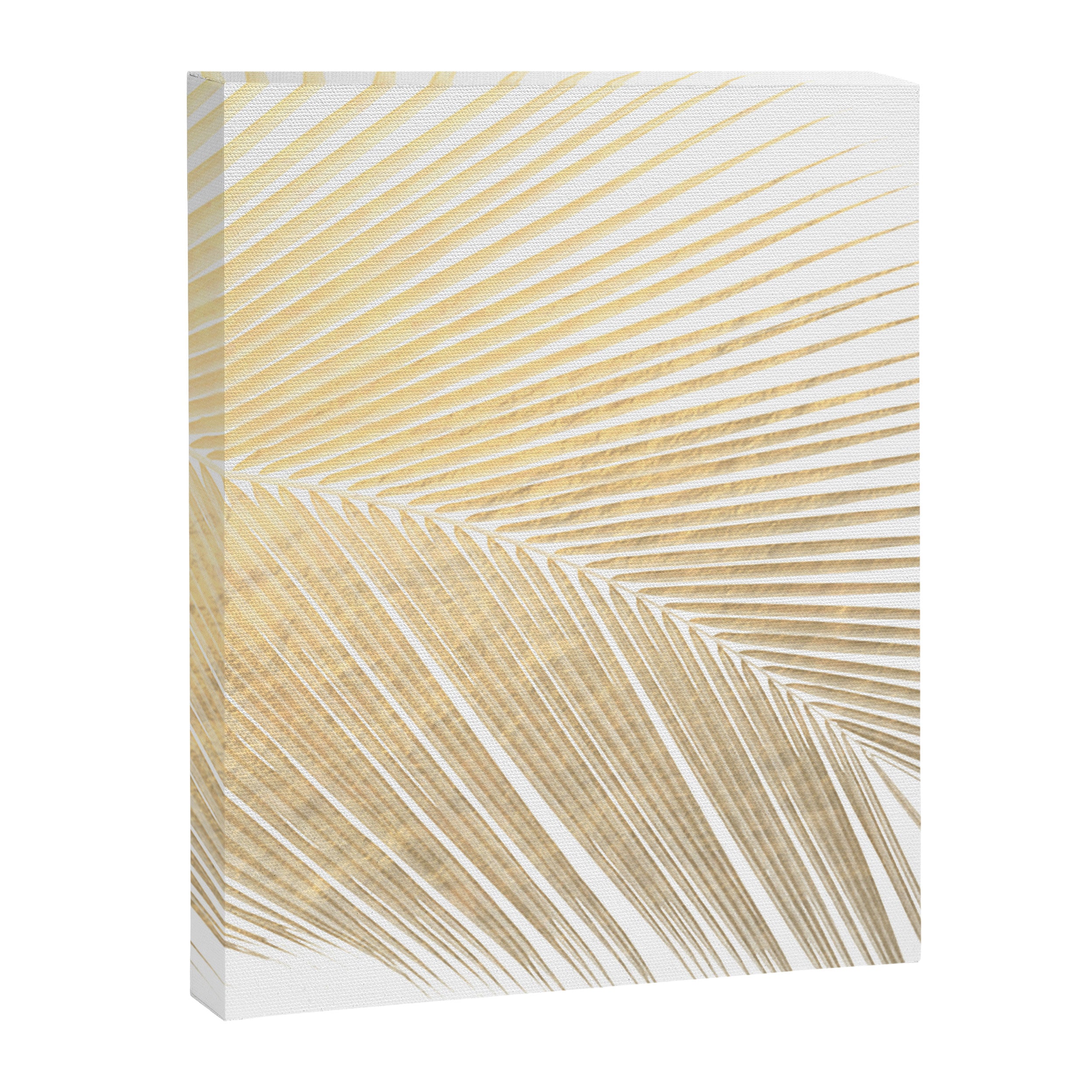 Palm leaf - gold Canvas Print Gallery Image 8