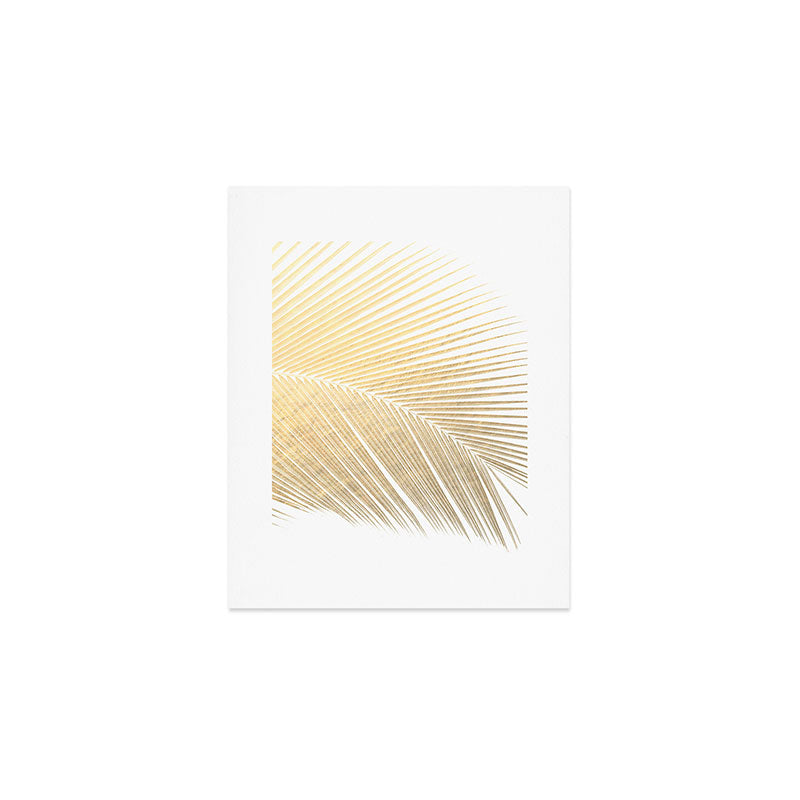 Palm leaf - gold Art Print Gallery Image 1