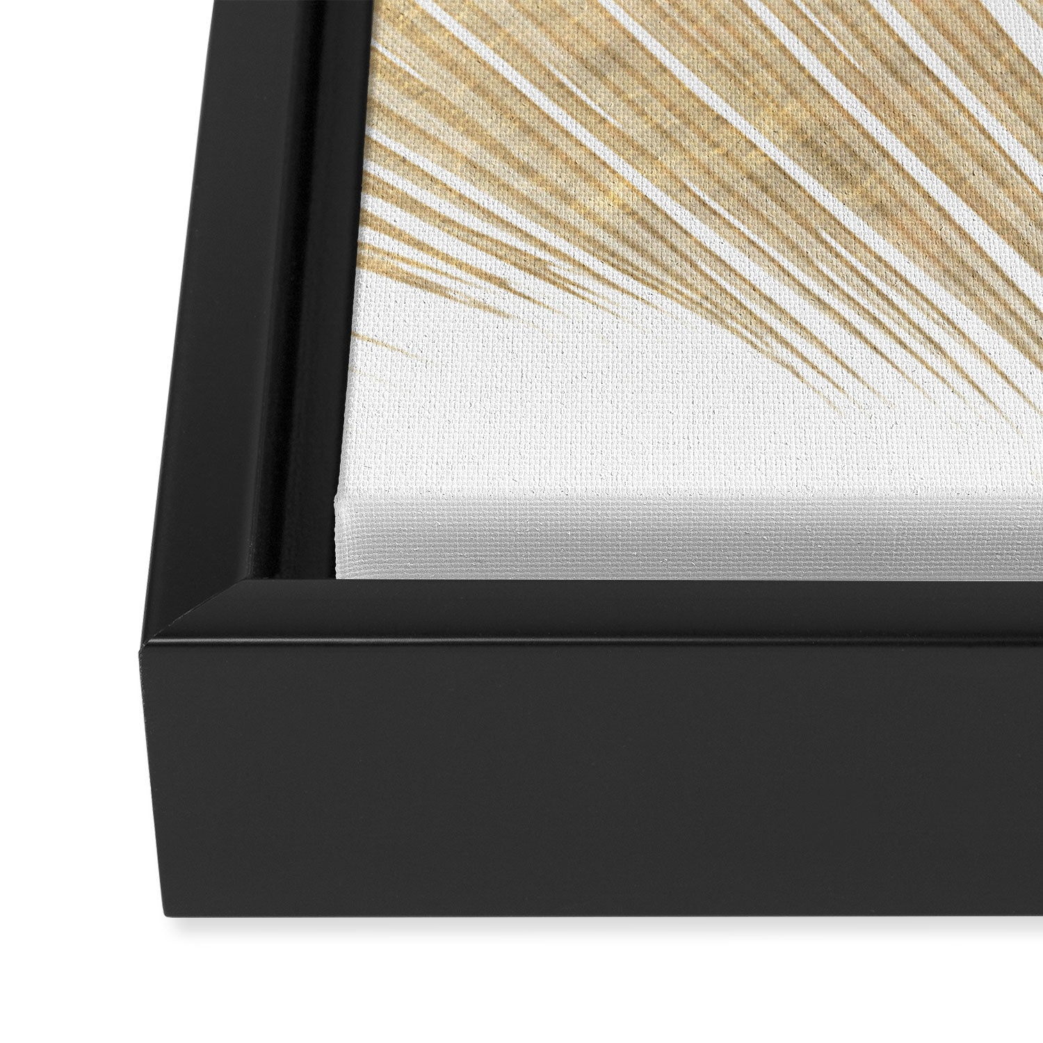 Palm leaf - gold Framed Canvas Print Gallery Image 3