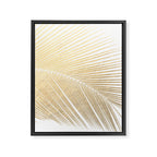 Palm leaf - gold Framed Canvas Print Gallery Image 8