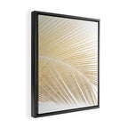 Palm leaf - gold Framed Canvas Print Gallery Image 2