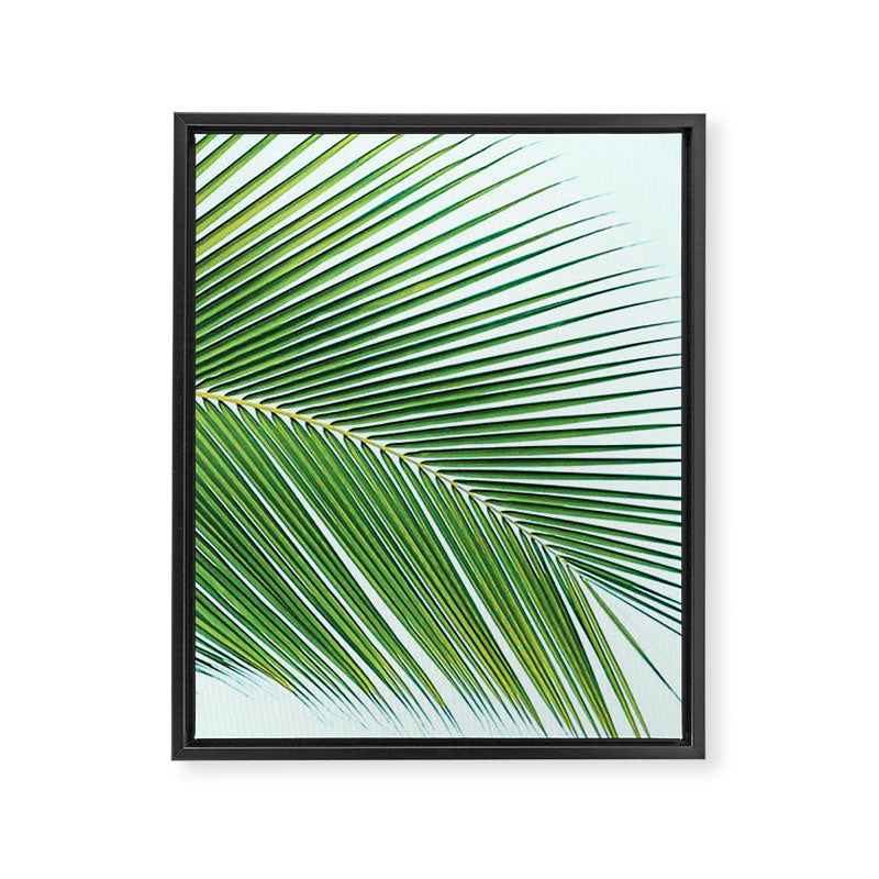 Palm leaf - greenery Framed Canvas Print Gallery Image 8