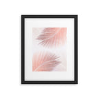 Palm leaf synchronicity - rose gold Framed Art Print Gallery Image 6