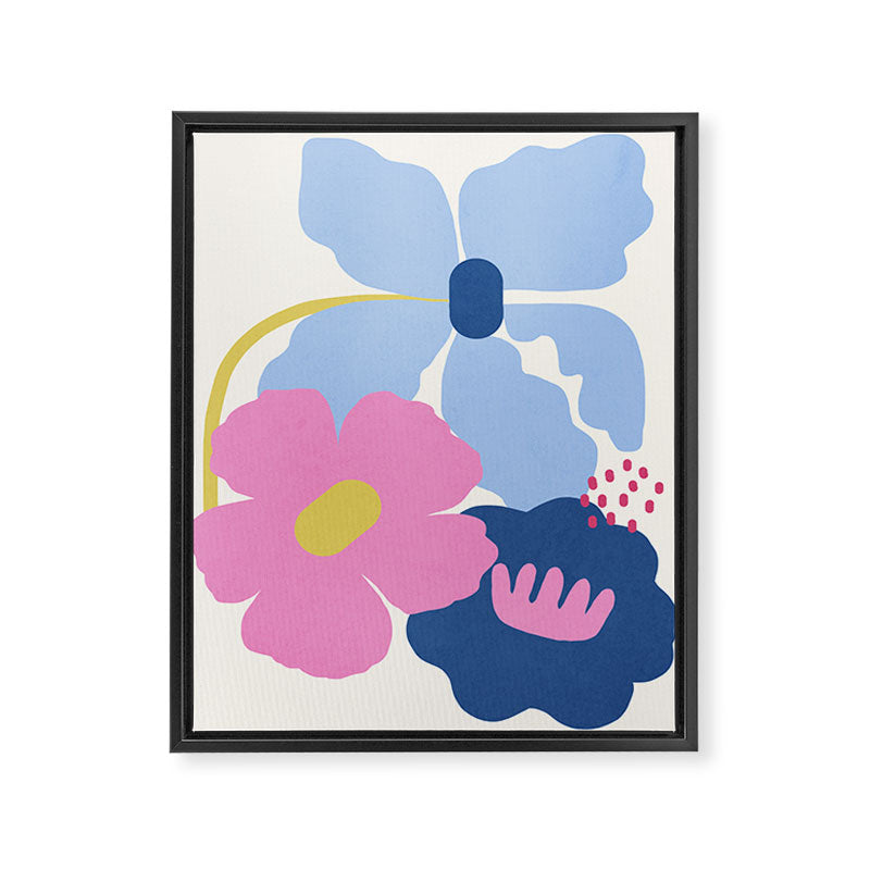 Paper Blooms - tropical Framed Canvas Print Gallery Image 6