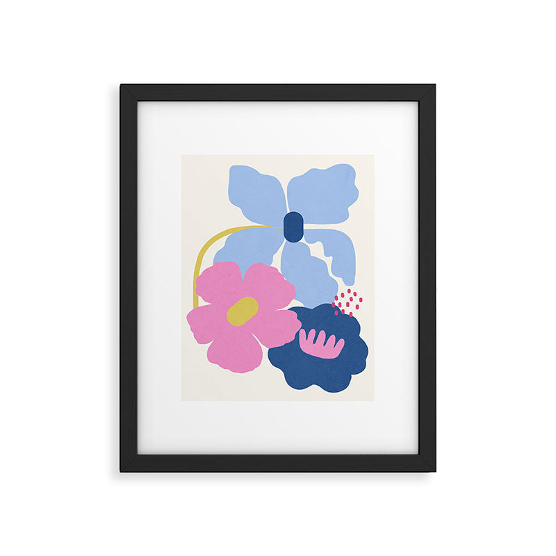 Paper Blooms - tropical Framed Art Print Gallery Image 5