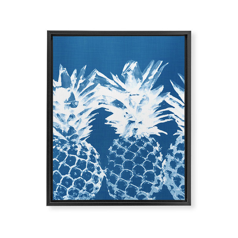 Pineapple blues Framed Canvas Print Gallery Image 8