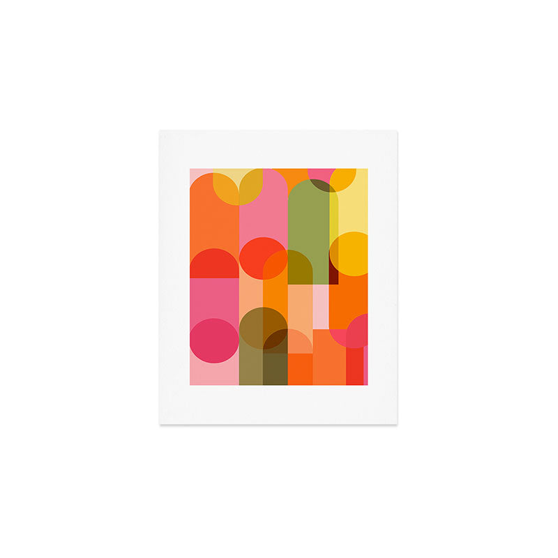 Ping Pong - brights Art Print Gallery Image 1