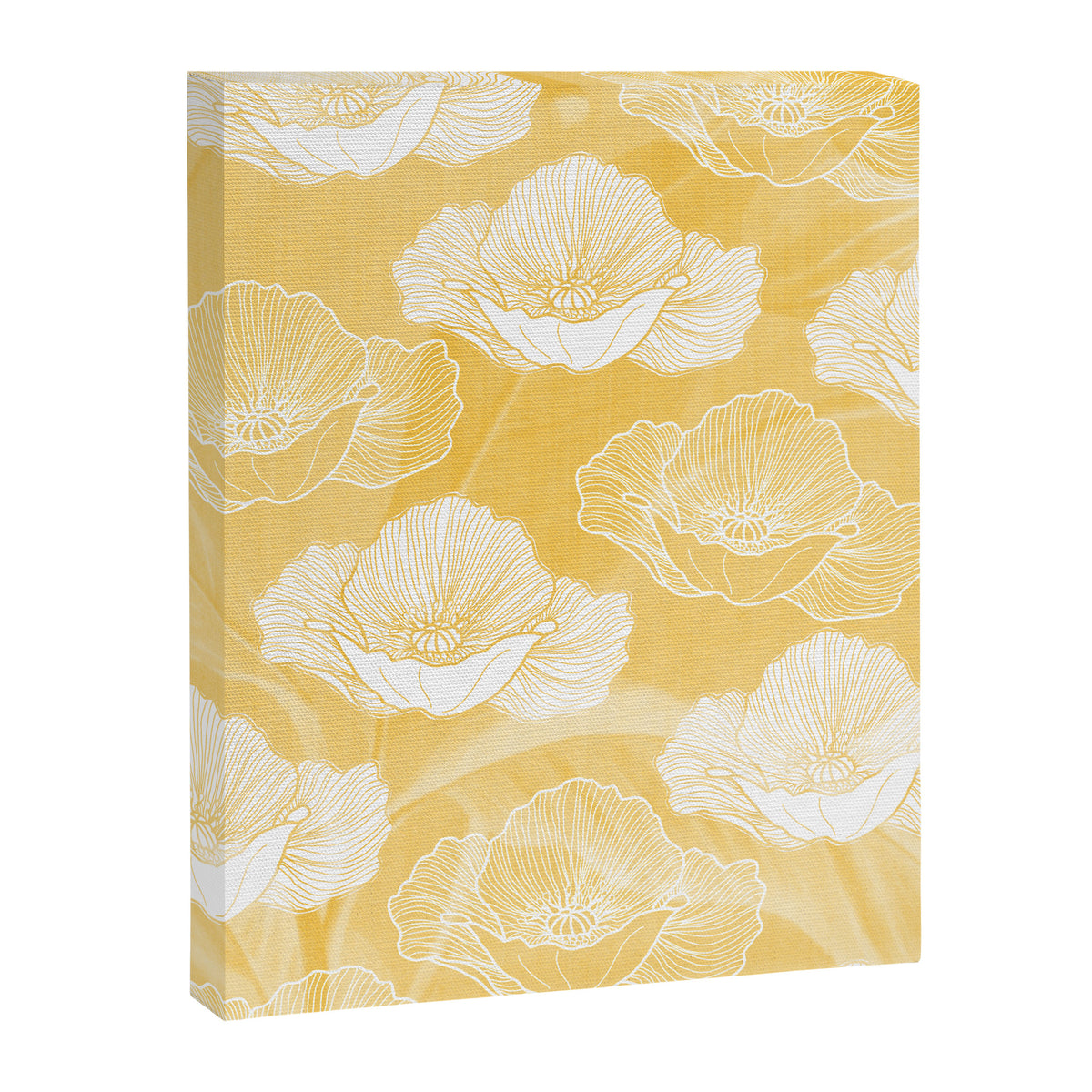 Poppy bloom - yellow Canvas Print Gallery Image 8