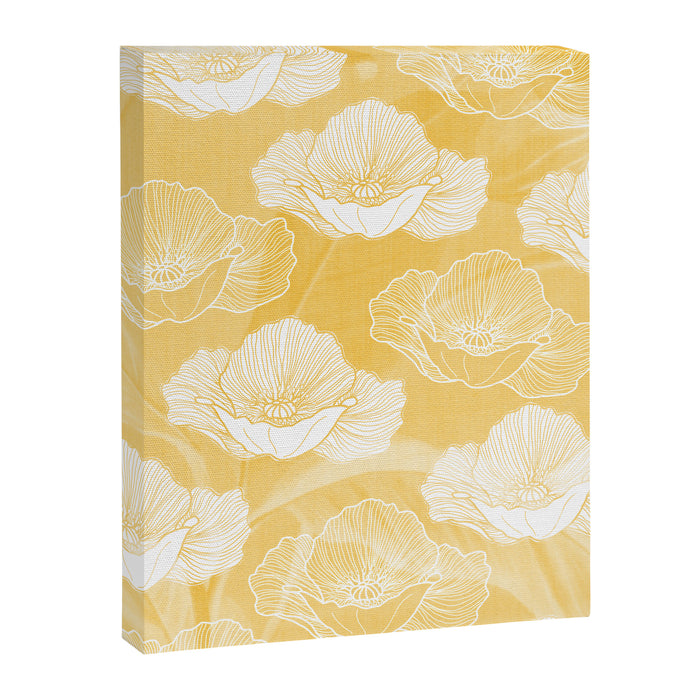 Poppy bloom - yellow Canvas Print Gallery Image 1